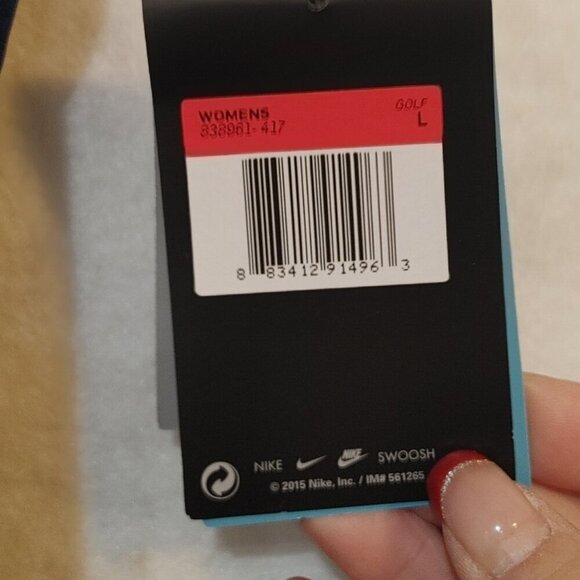 NEW Nike Golf Womens Dri Fit Crosshatch Polo #838961 - Picture 7 of 7